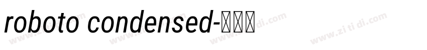 roboto condensed字体转换